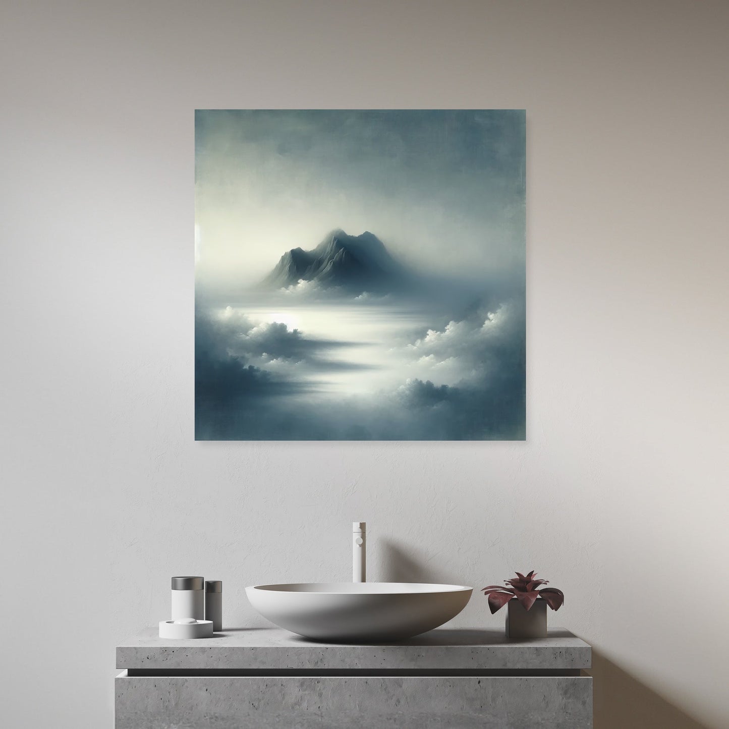 Misty Mountain Canvas