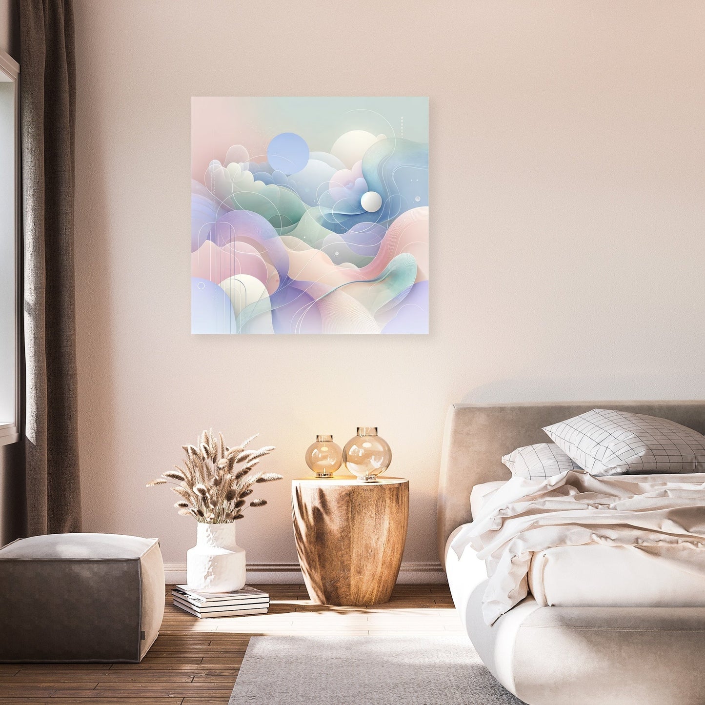 Serene Pastel Whisper Canvas