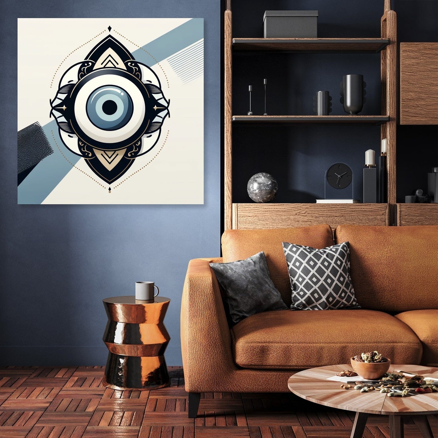 Modern Nazar Protection Canvas