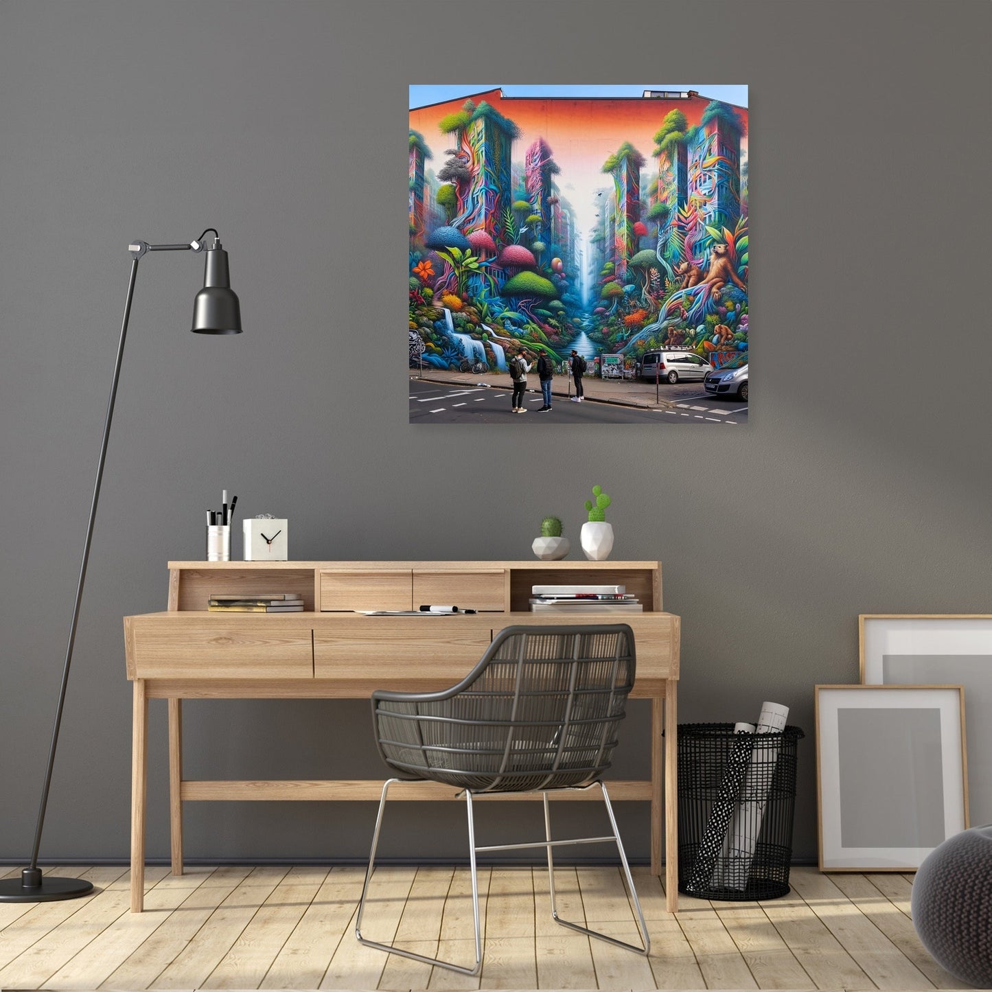 Jungle Mural Dialogue Canvas