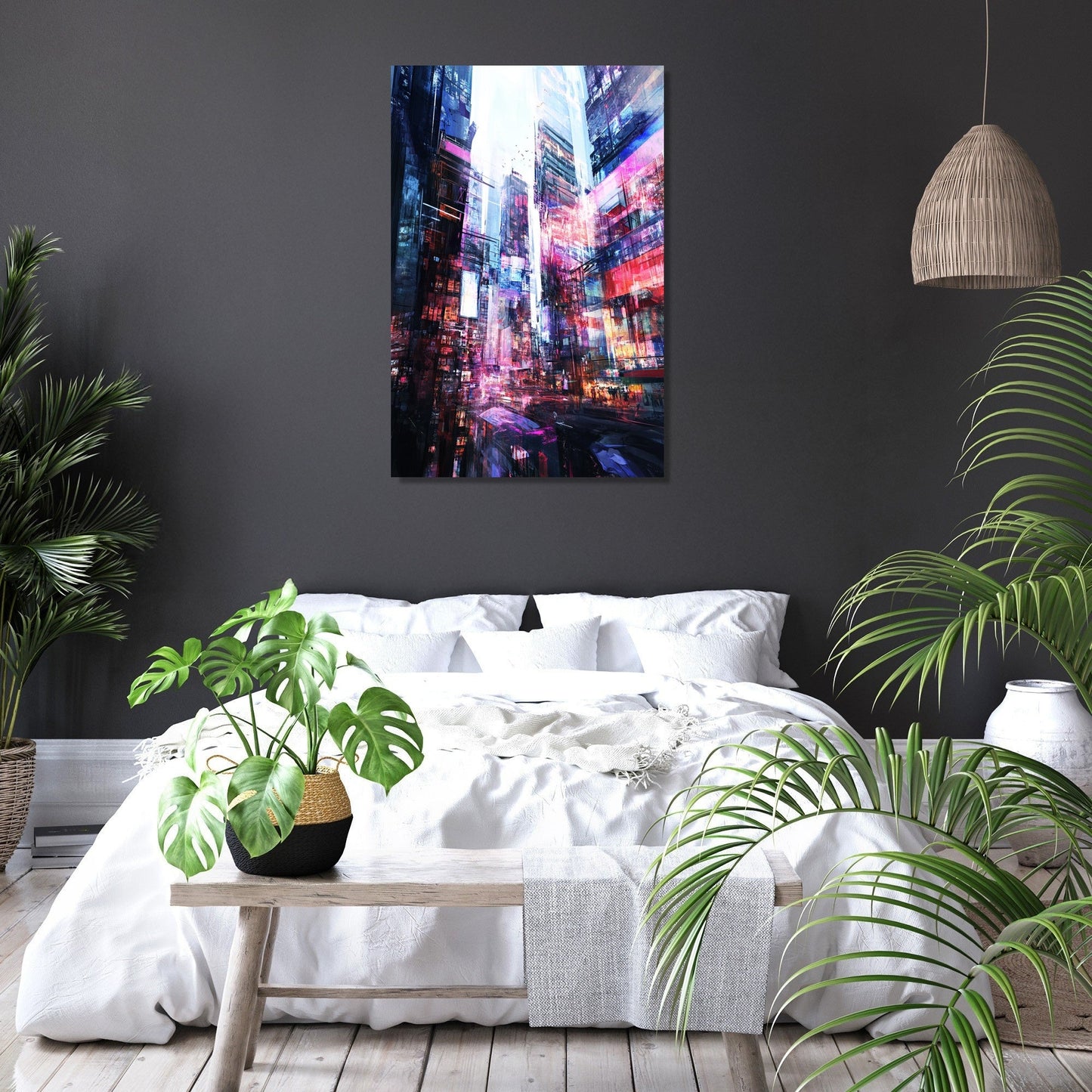 Nostalgic Urban Pulse Canvas