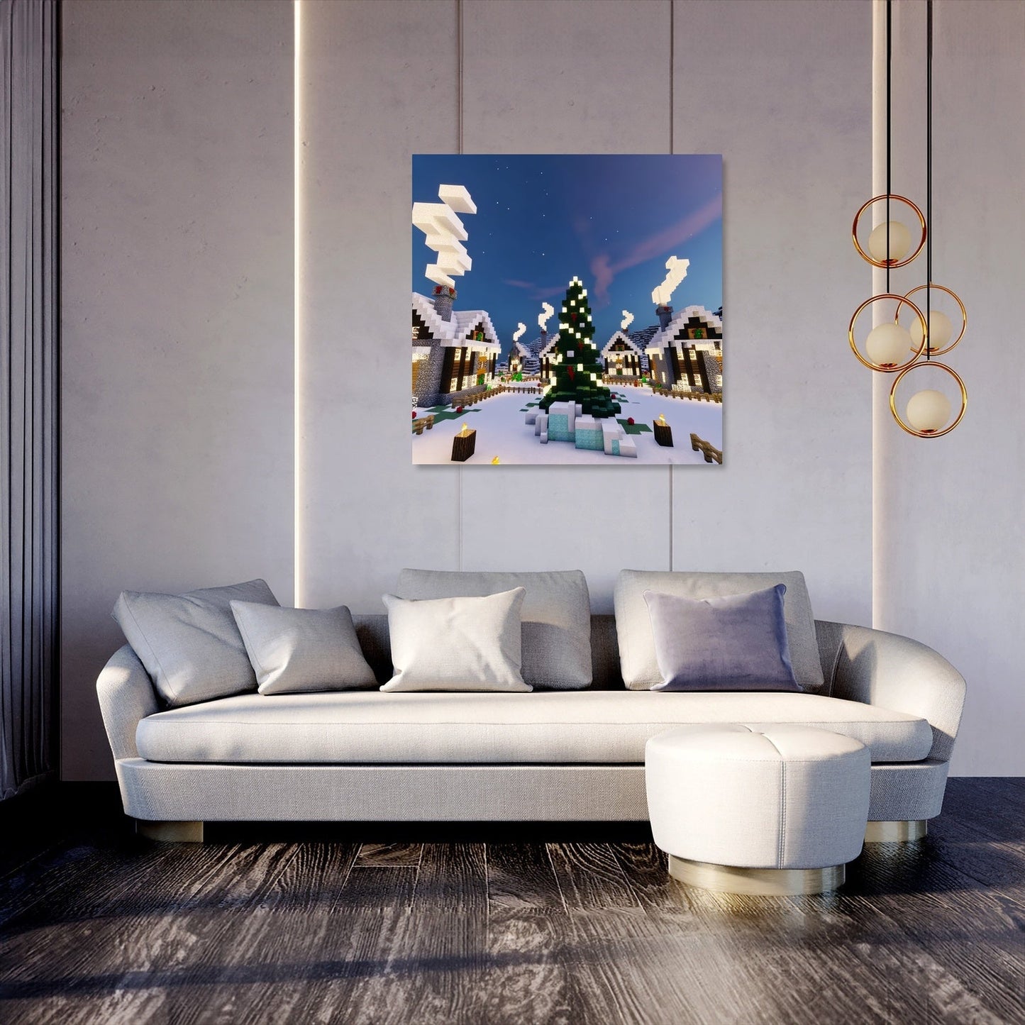 Frosted Hamlet Canvas