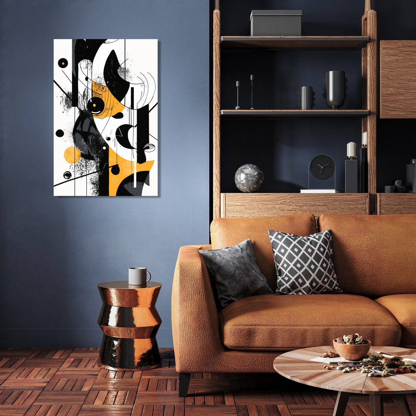 Monochrome Whimsy Canvas