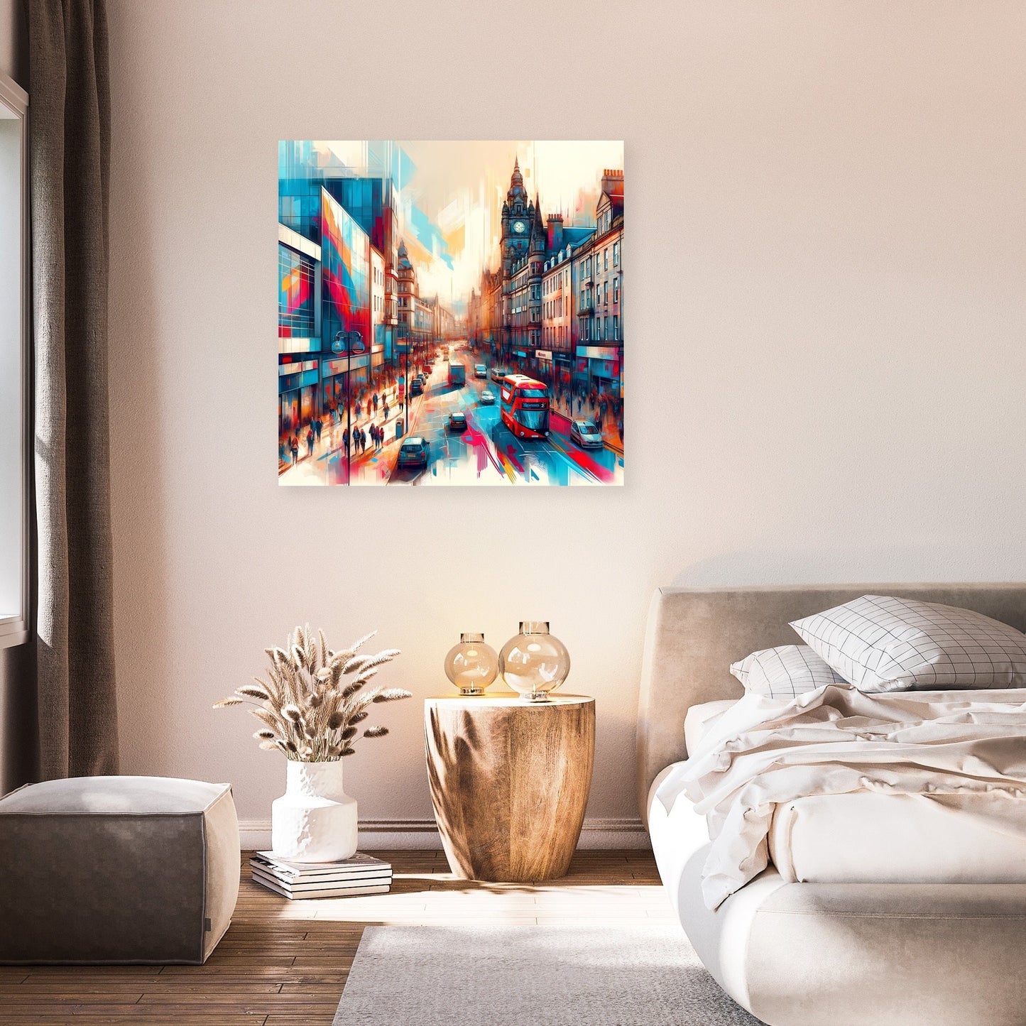 Aberdeen's Union Street Vibrance Canvas