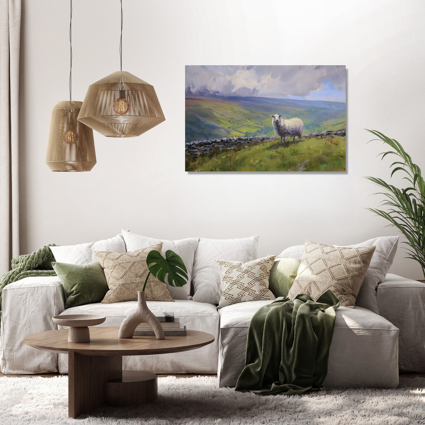 Sheep on Yorkshire Canvas
