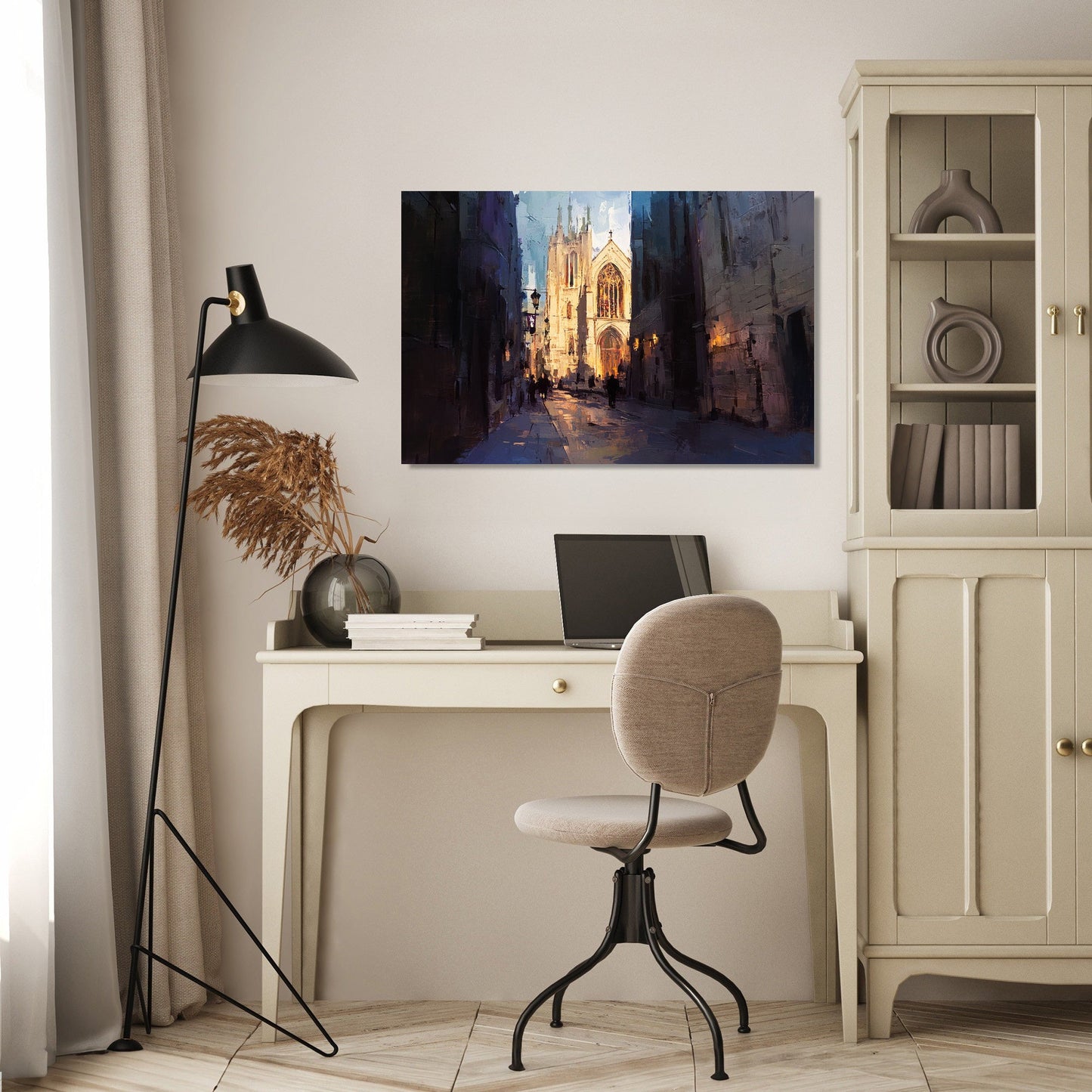 Canterbury Cathedral Twilight Canvas