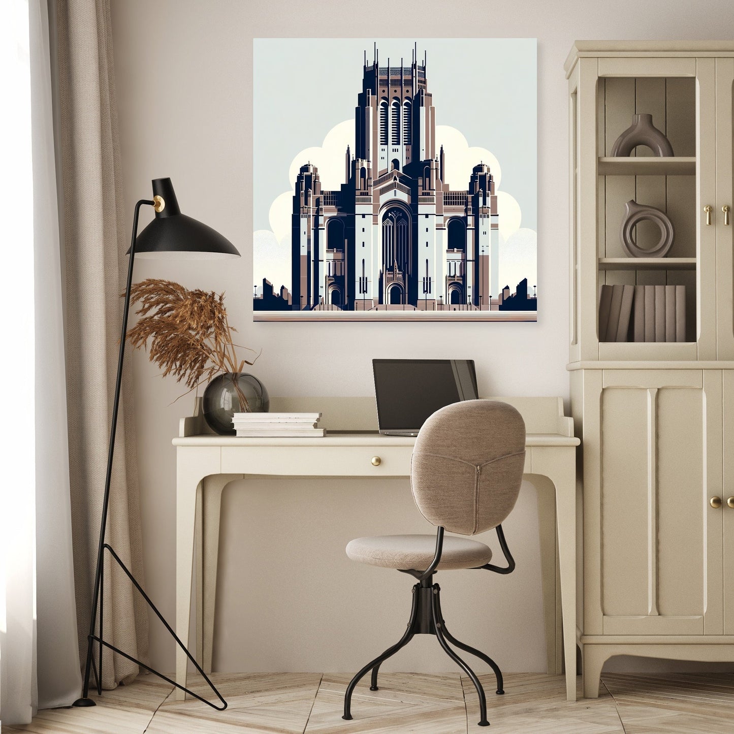 Liverpool Cathedral Minimalist Essence Canvas