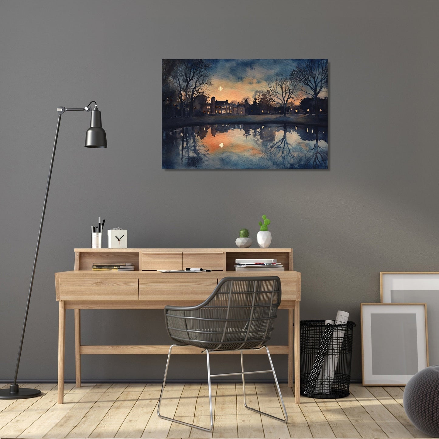 Midnight Verulamium Park Canvas