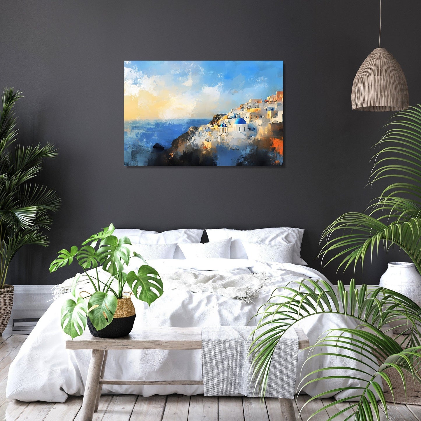 Oia Sunrise Canvas