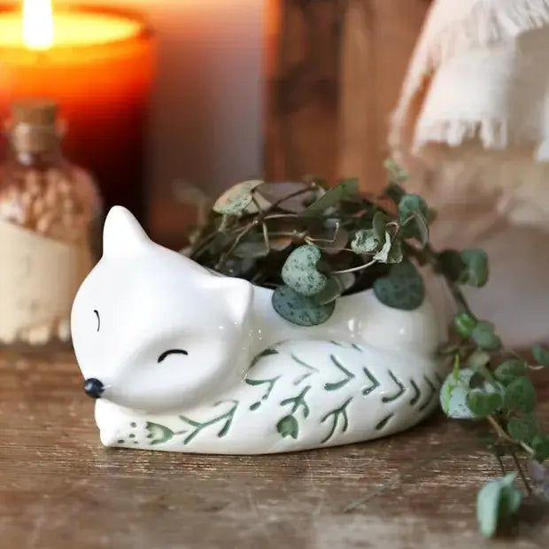Lisa Angel Sleeping Fox Planter