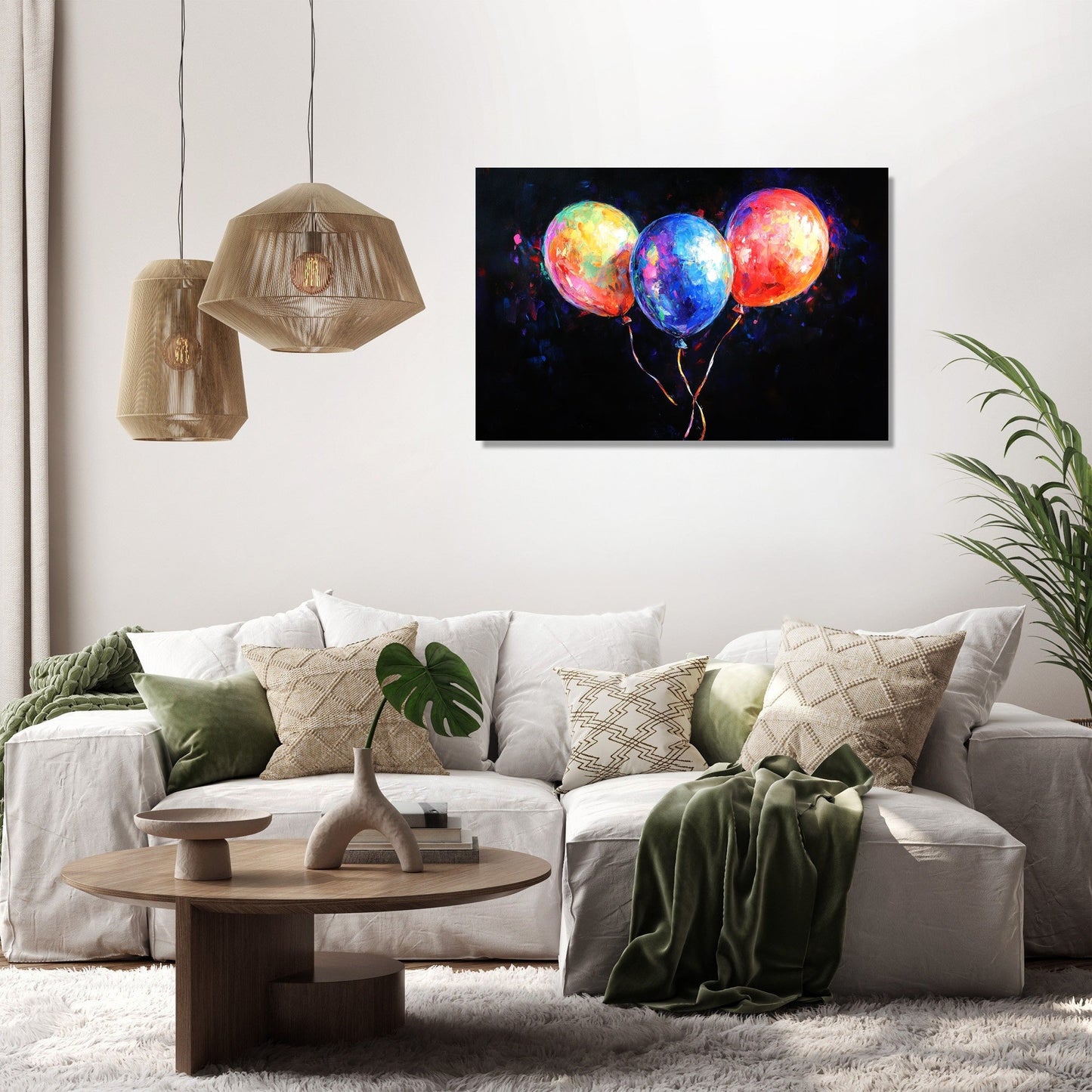 Joyful Balloons Canvas