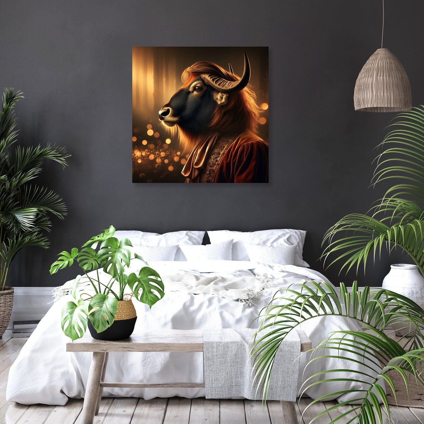 Regal Gnu Dusk Portrait Canvas