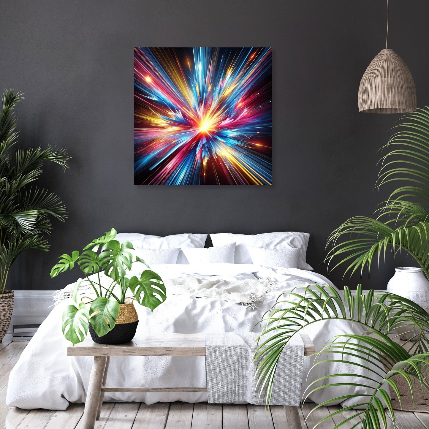 Light Explosion Burst Canvas