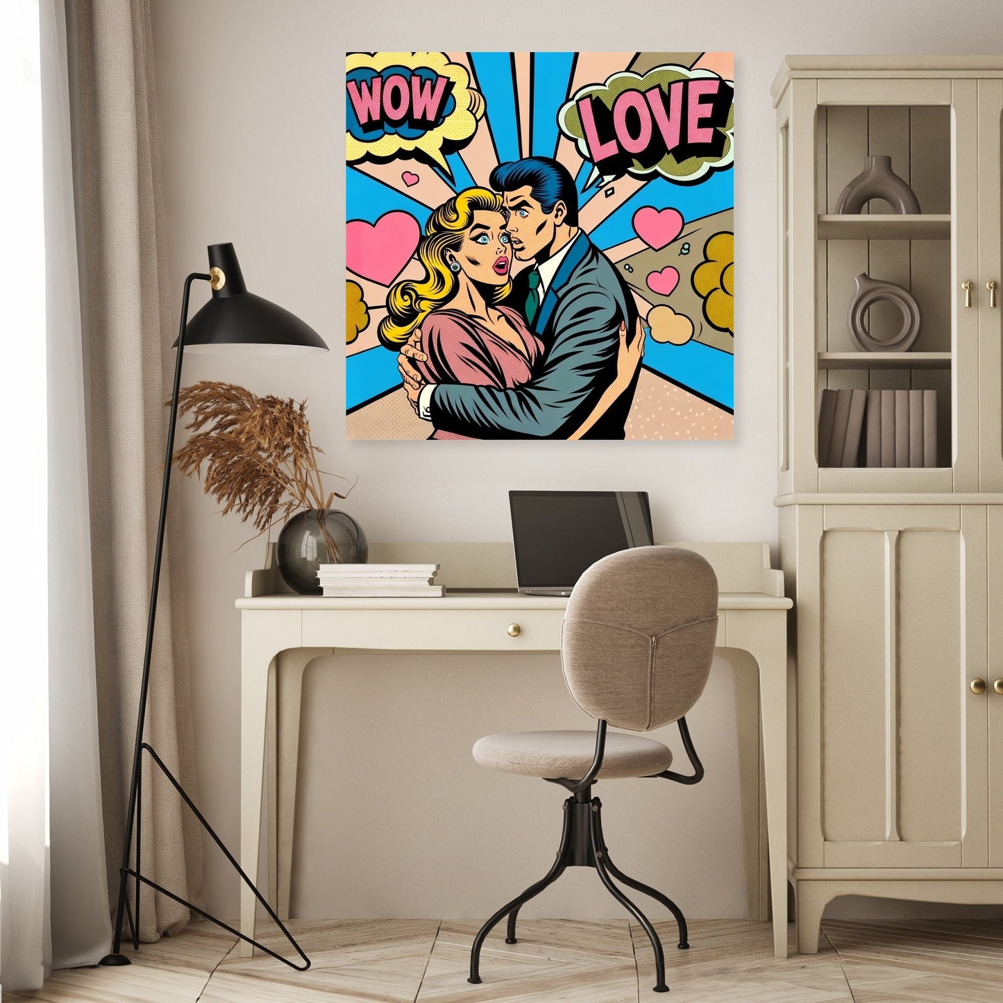 Comic Romance Canvas