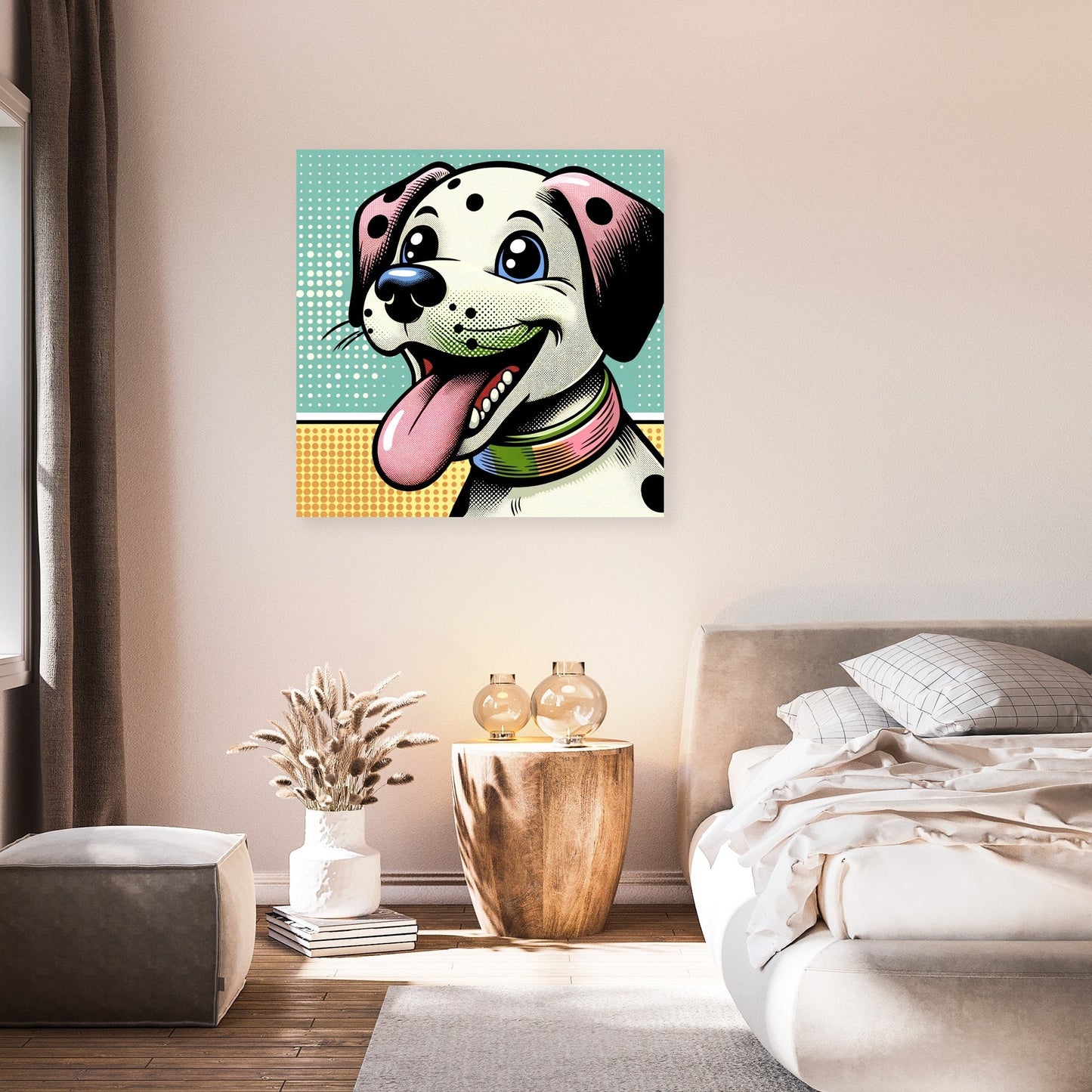 Playful Pup Canvas