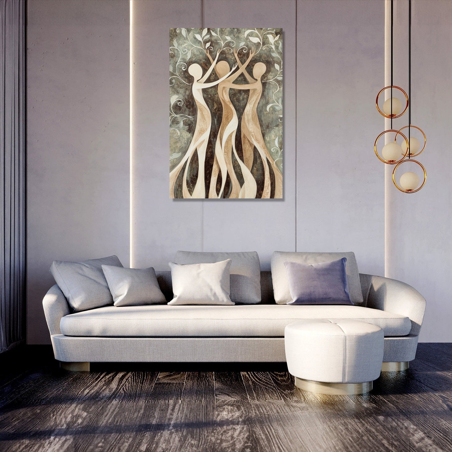 Flowing Yoga Poses Canvas