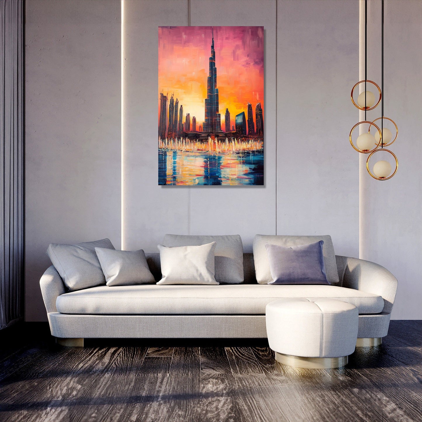 Burj Khalifa Sunrise Canvas