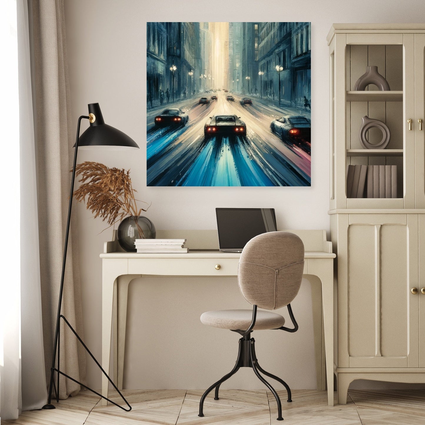 Rivals in the Narrow City Canvas