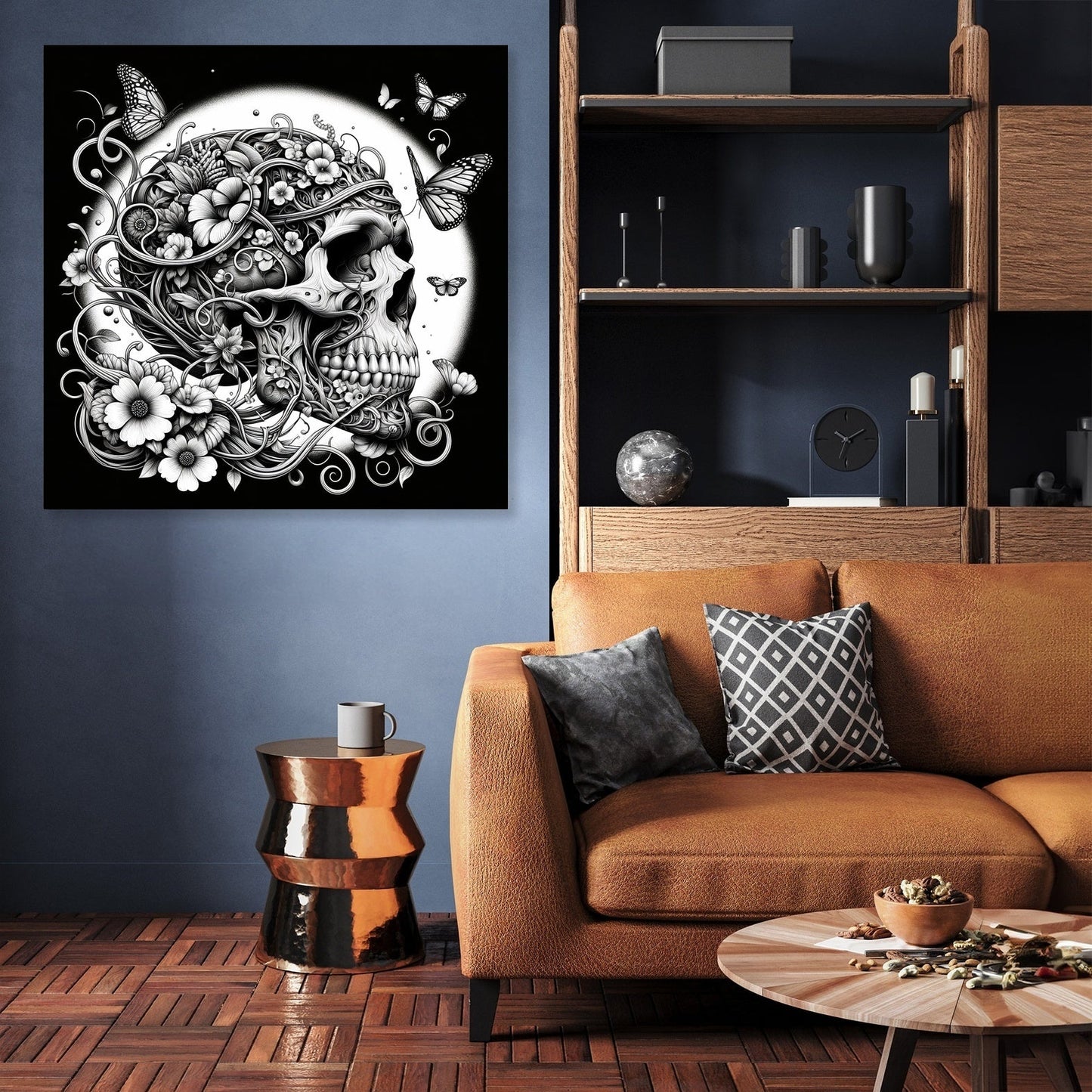 Surreal Skull Canvas