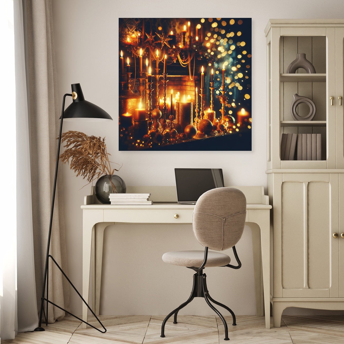 Enigmatic Festive Night Canvas