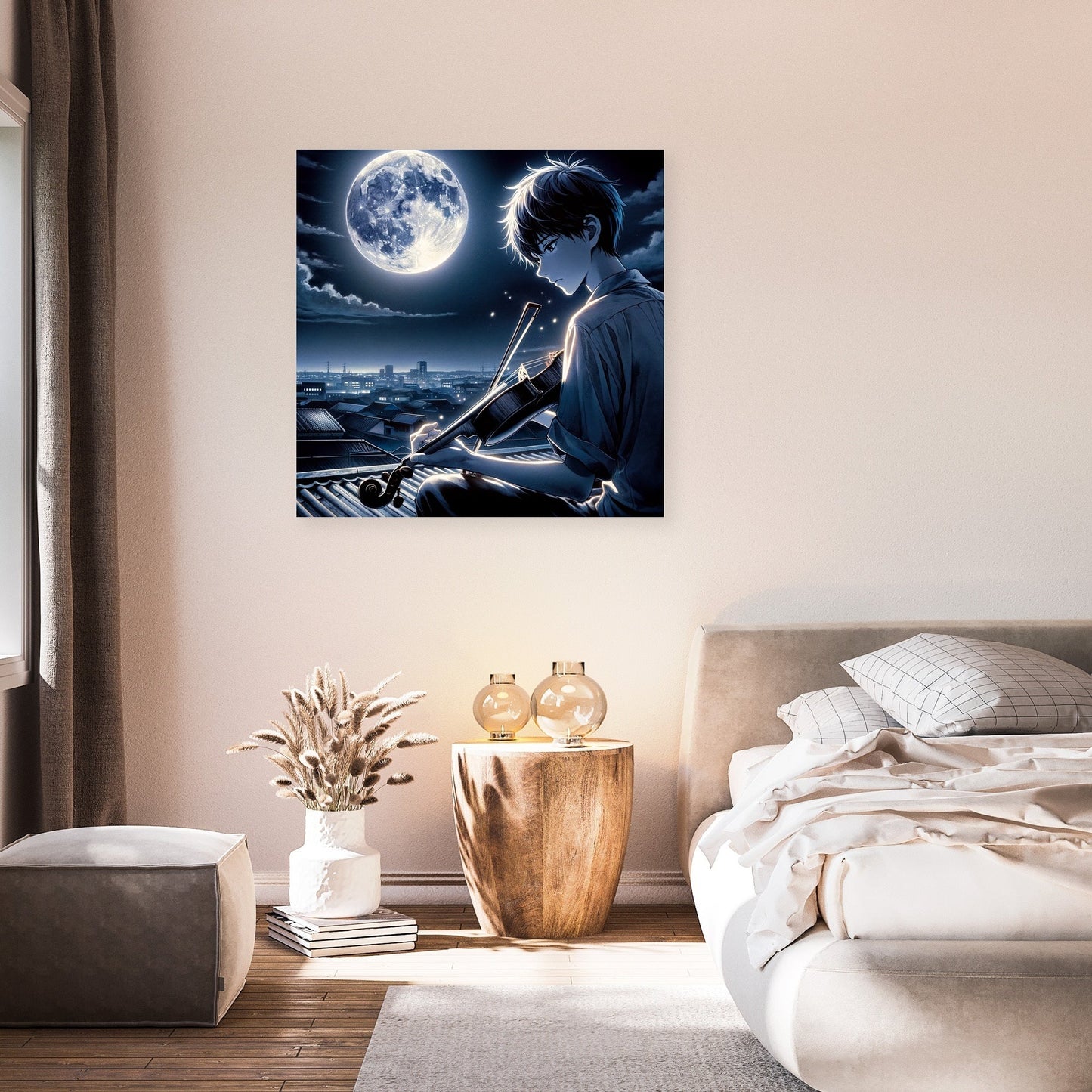 Moonlit Melody Canvas