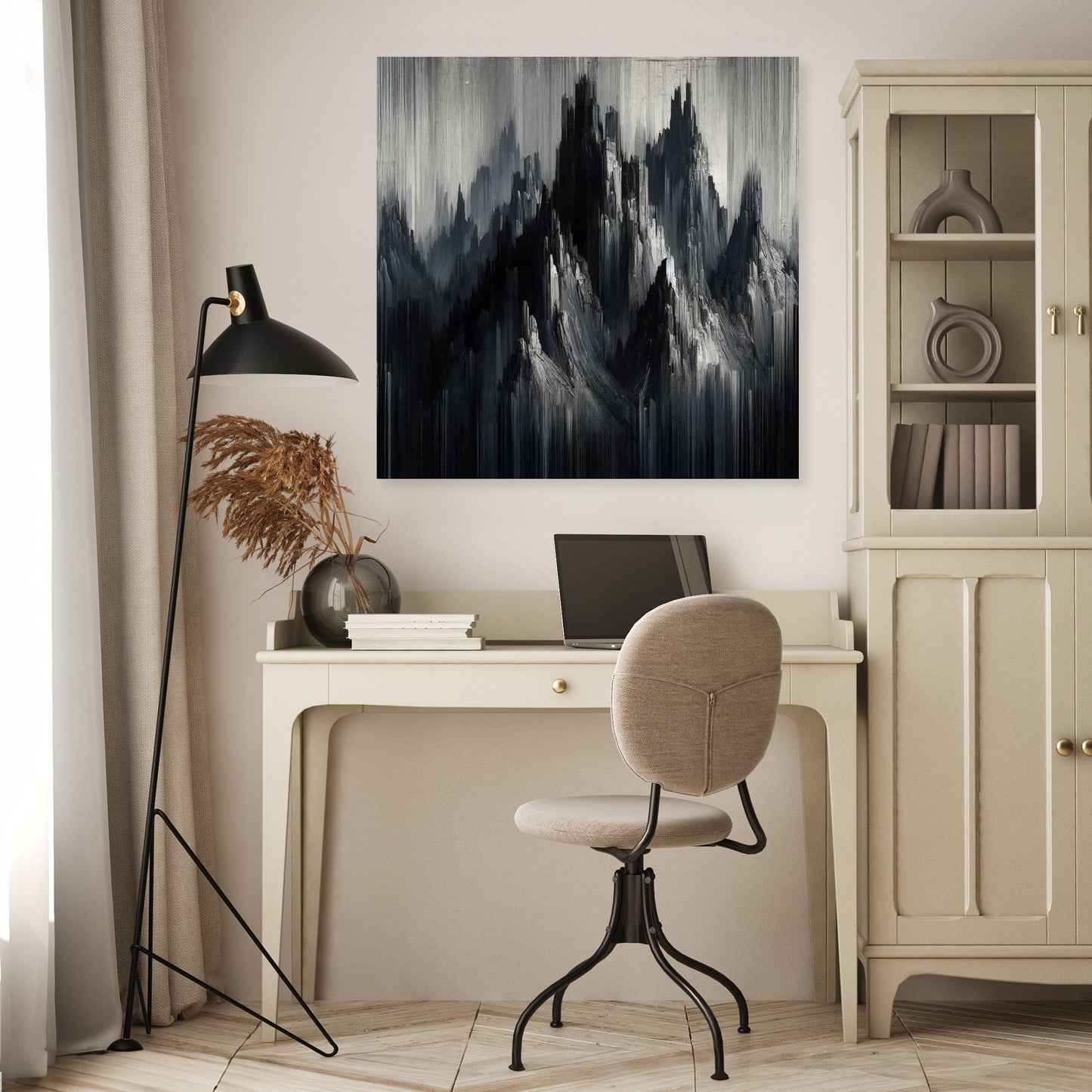 Mystic Peaks Abstract Canvas