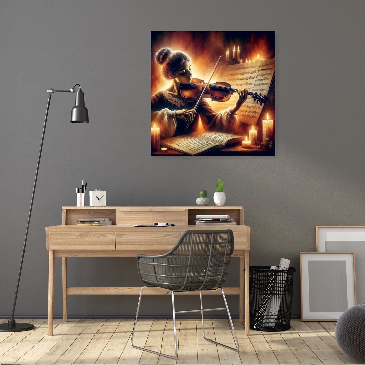 Soulful Violinist Canvas
