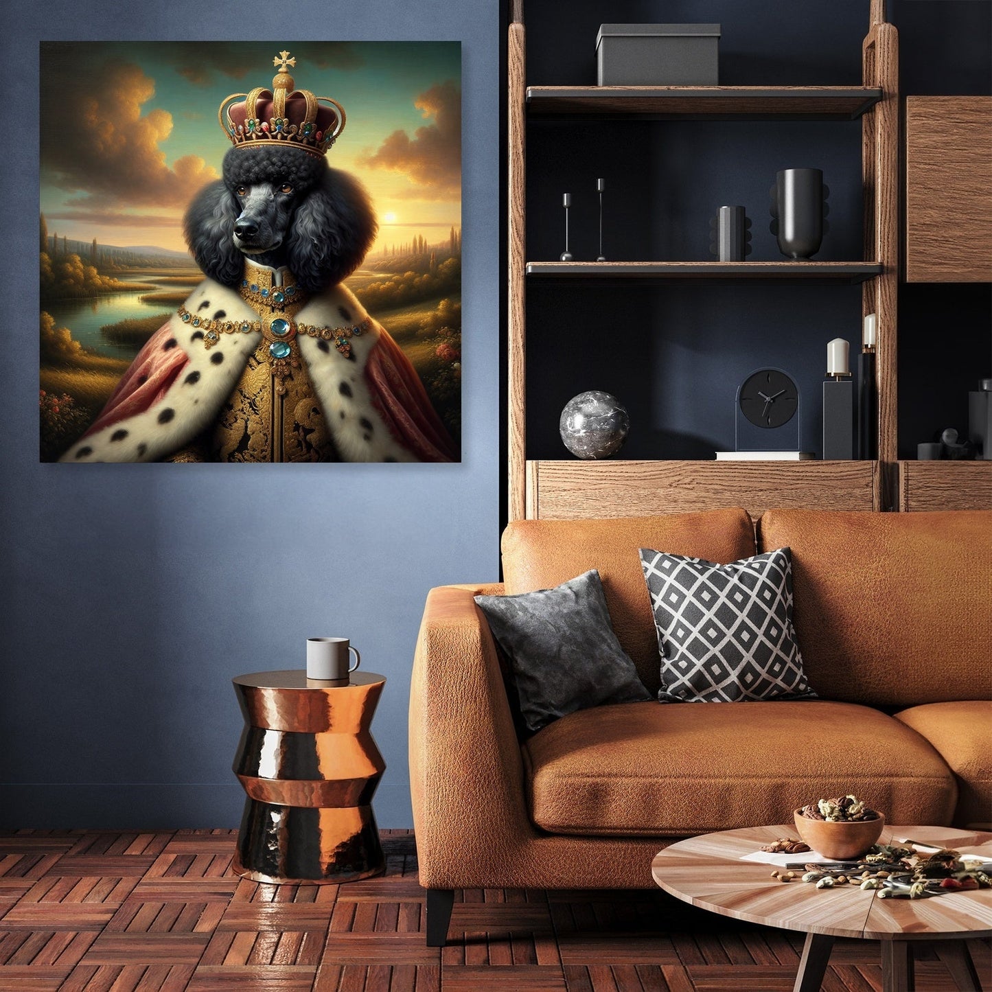Regal Poodle Majesty Canvas