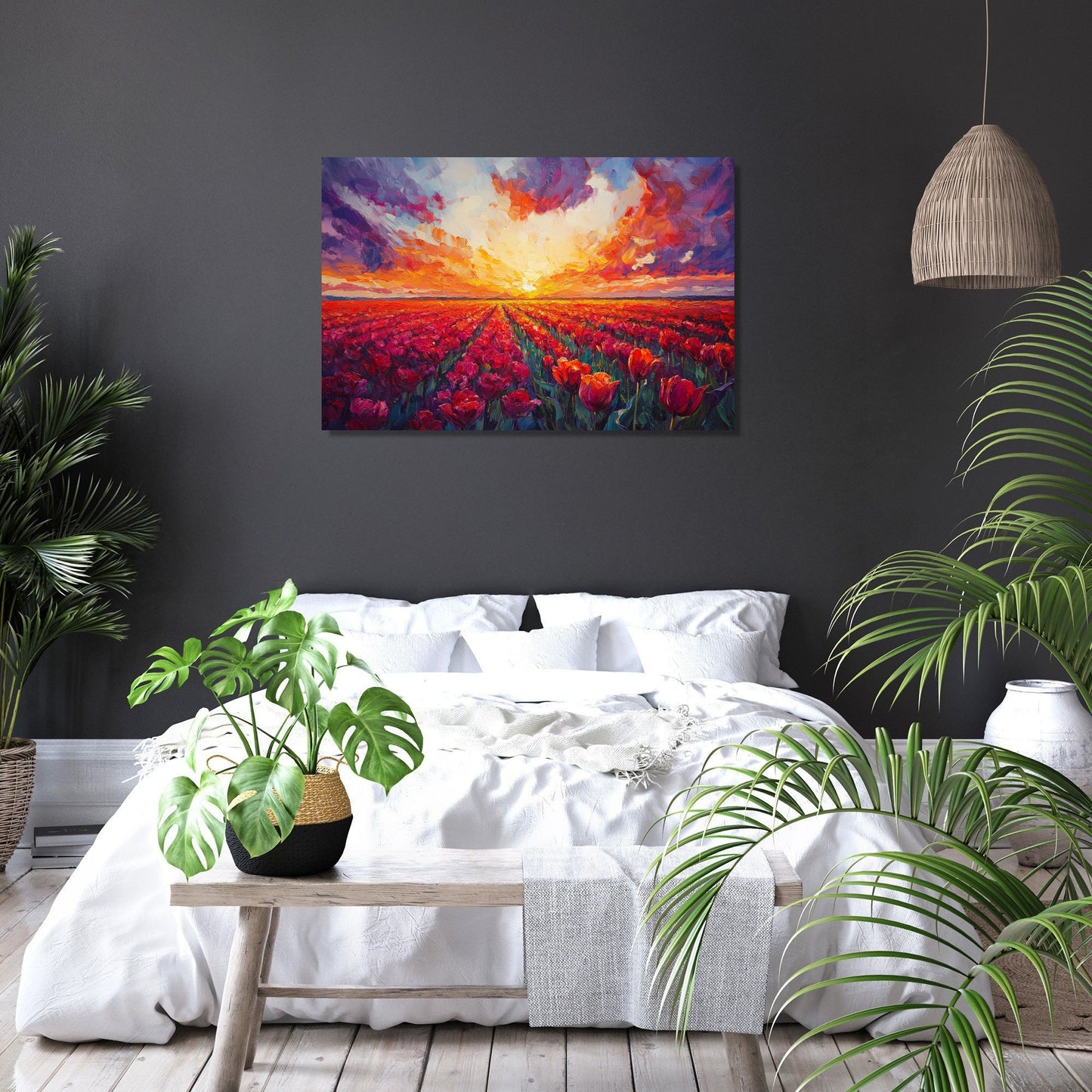 Sunset Tulip Canvas
