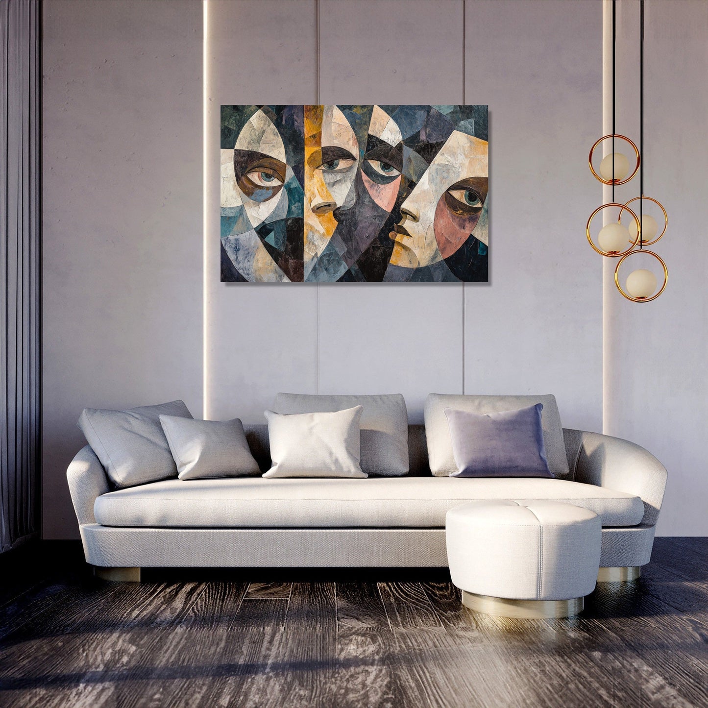 Geometric Chain Canvas