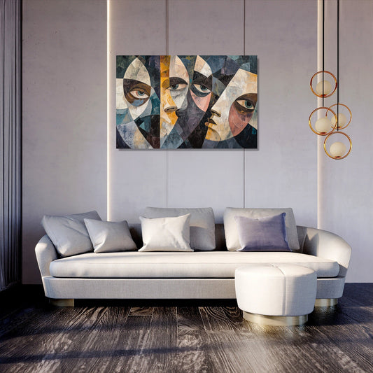Geometric Chain Canvas