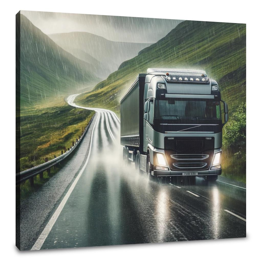 Highland Rain Drive Canvas