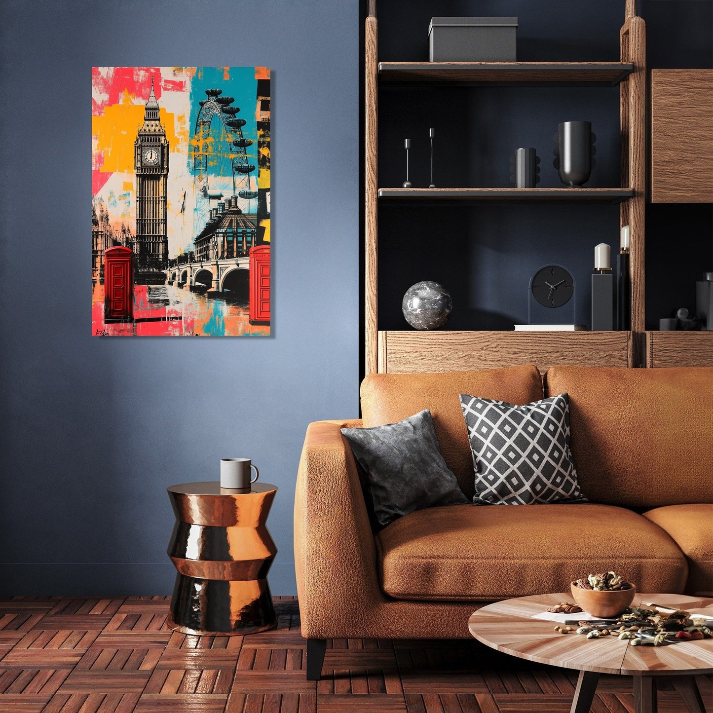 London Icons Burst Canvas