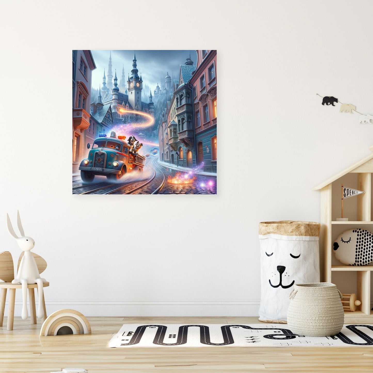 Enchanted Blaze Chase Canvas