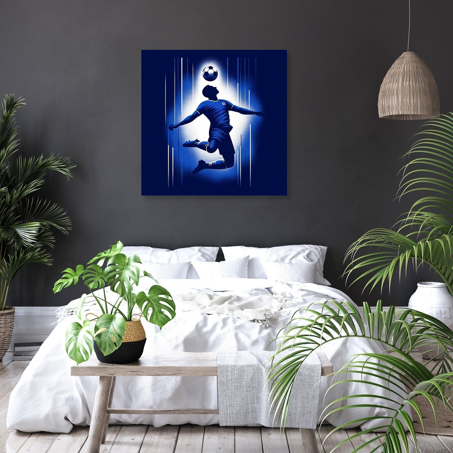London Blue Header Canvas