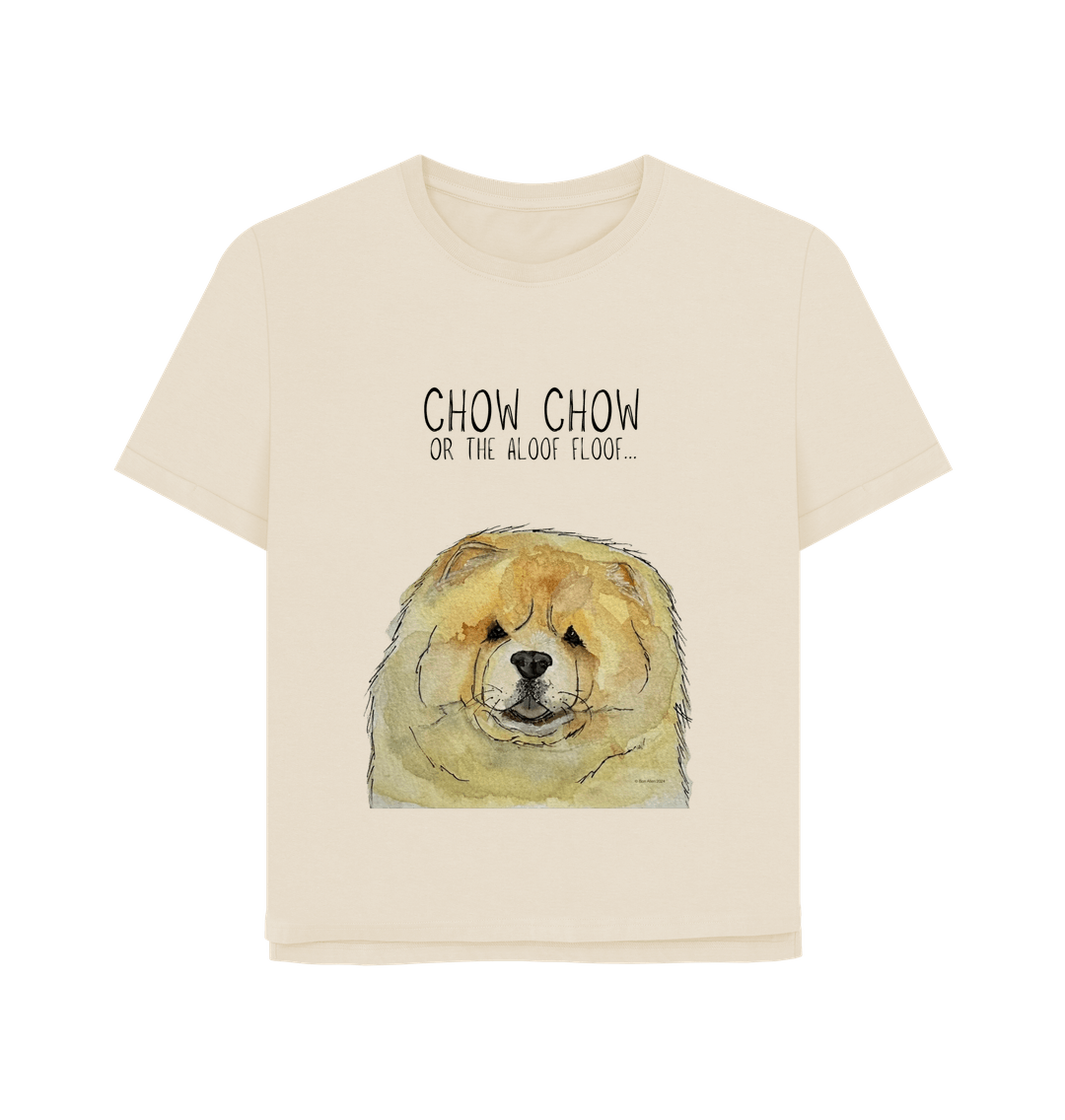 Chow Down in Style: Fawn Chow Chow Relaxed Fit T-Shirt