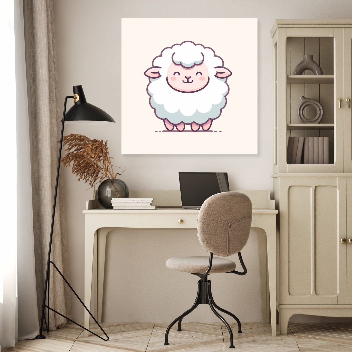 Gentle Fluff Sheep Canvas