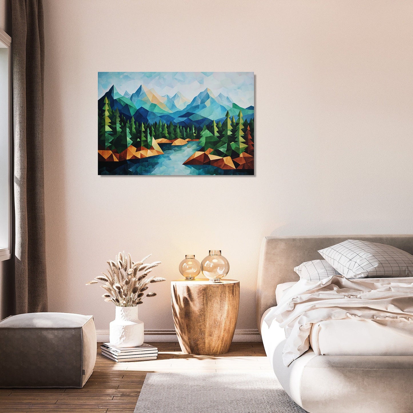 Triangular Forest Canvas