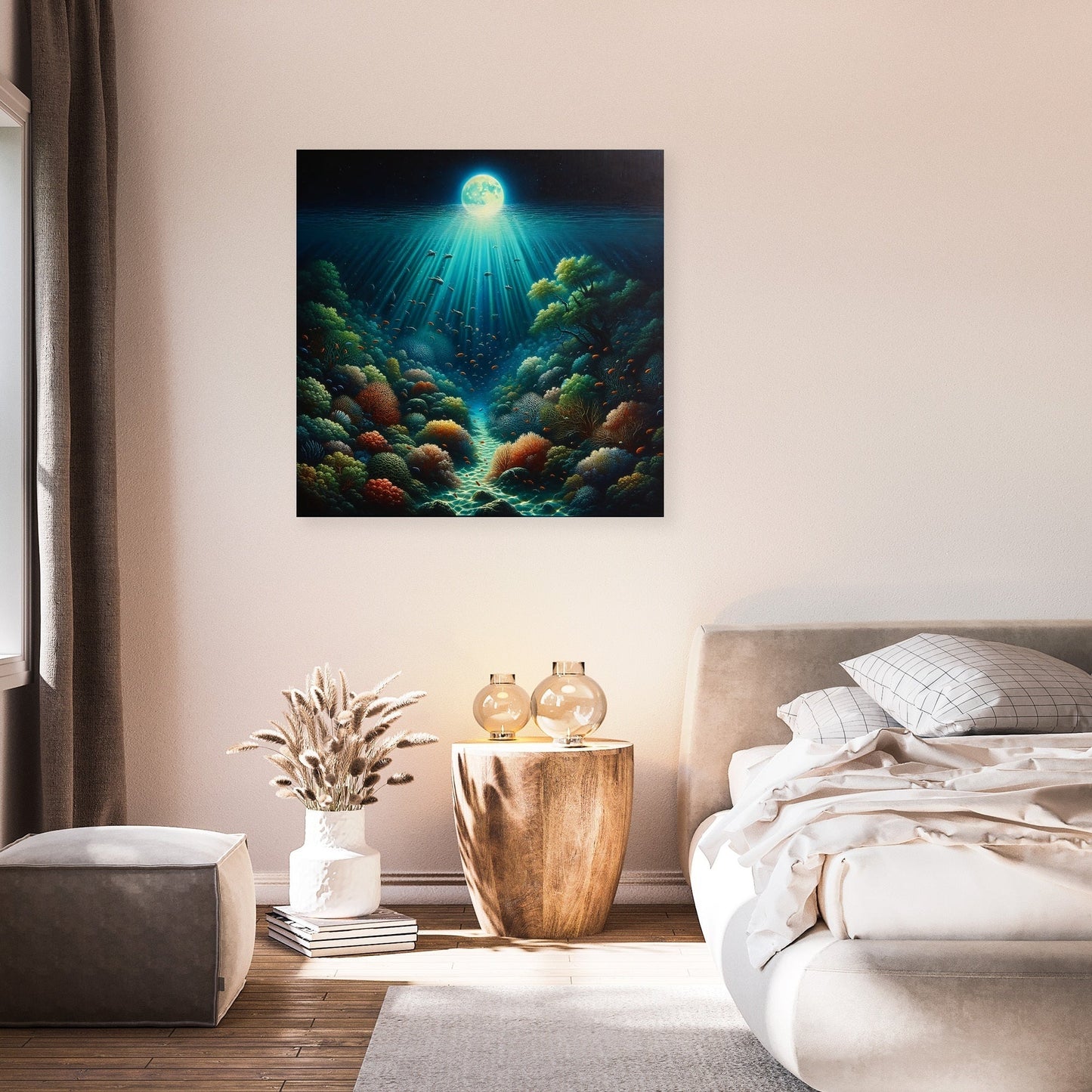 Moonlit Reef Canvas