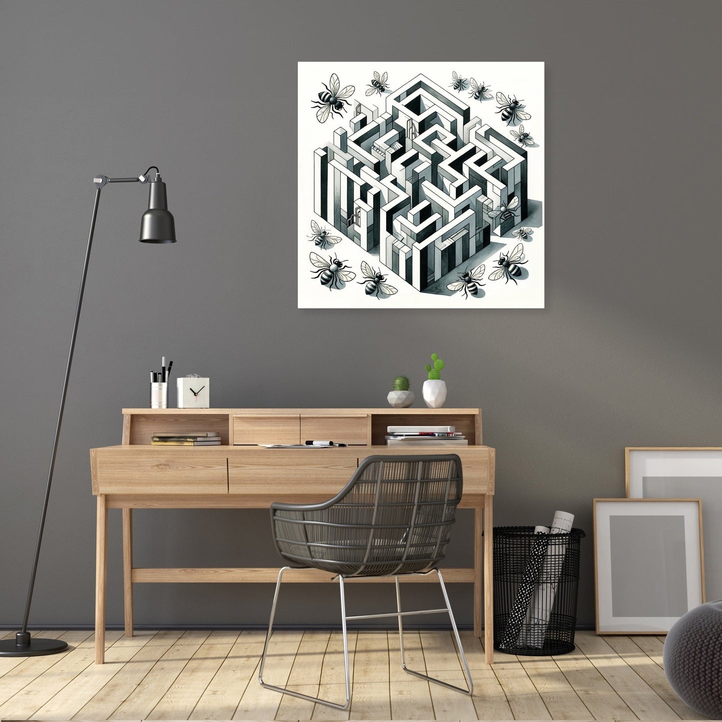 Bee's Labyrinth Canvas