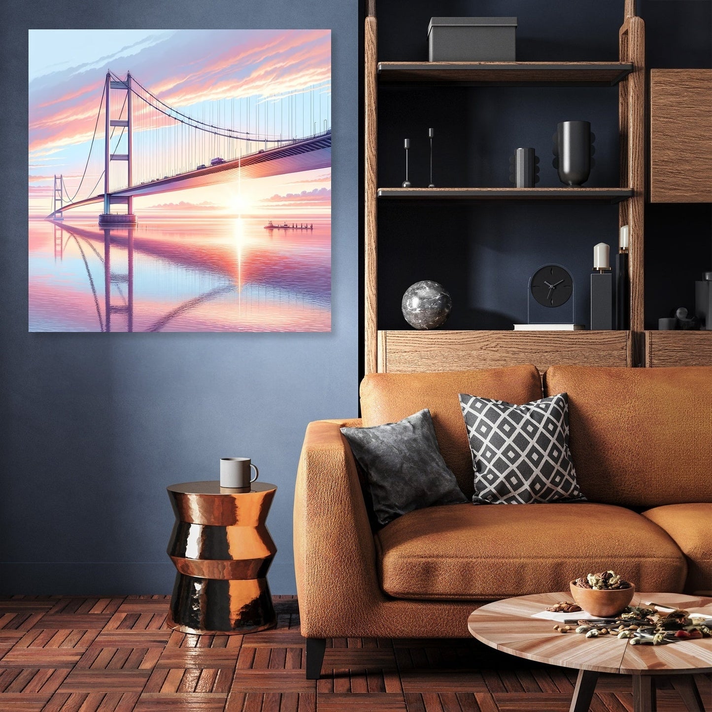 Sunrise at Humber Bridge Canvas