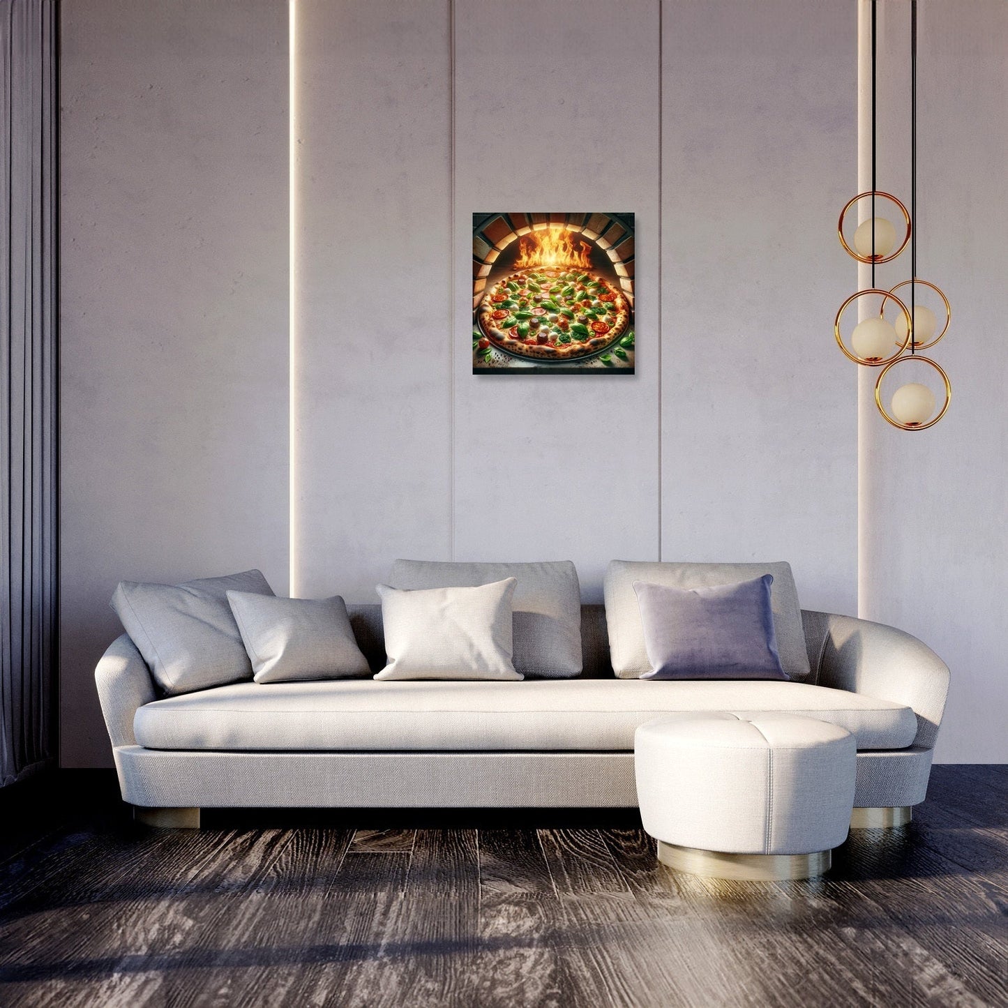 Rustic Italian Pizza Canvas