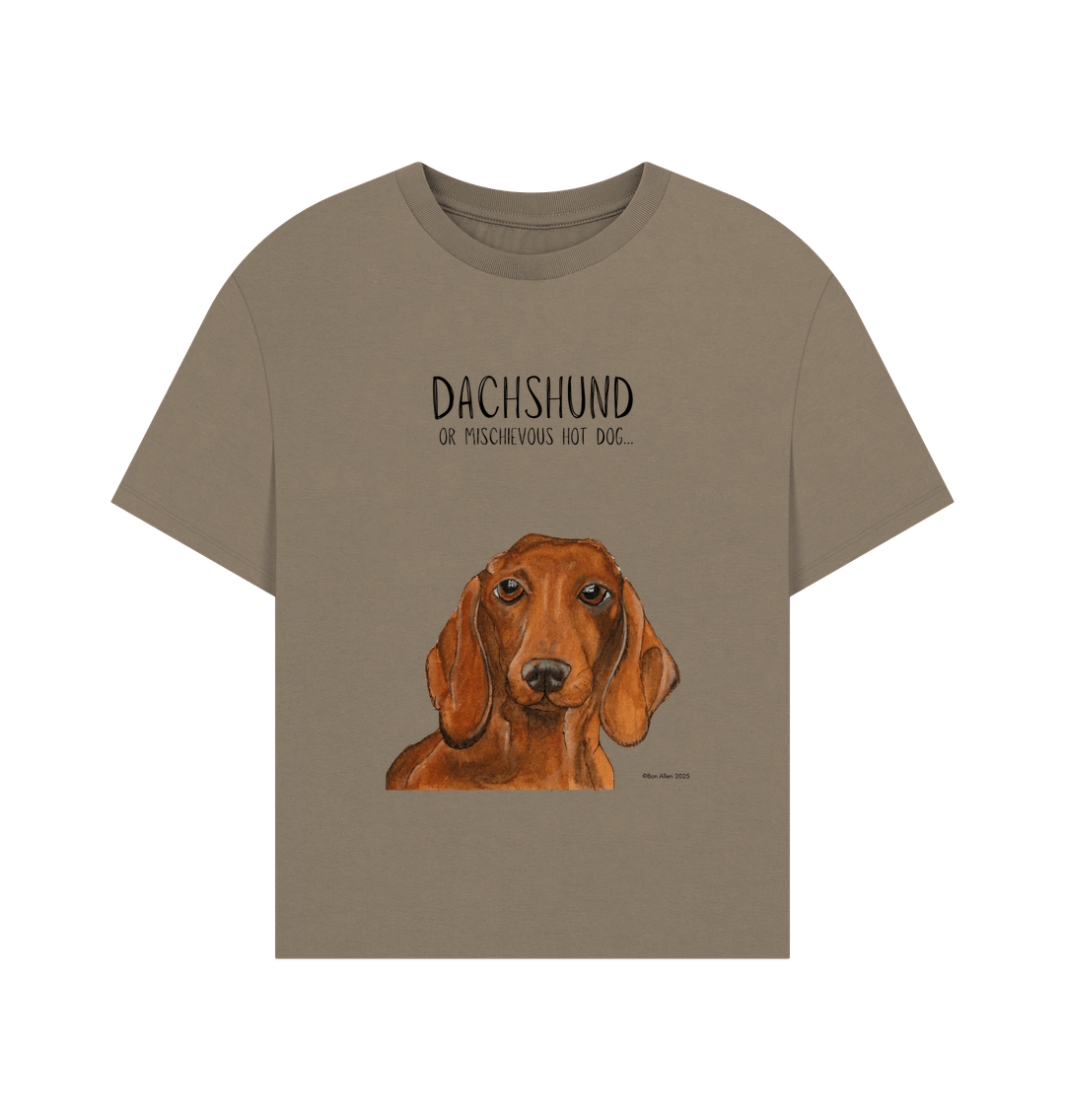 Charming & Cozy: The Dachshund Women's Relaxed Fit T-Shirt
