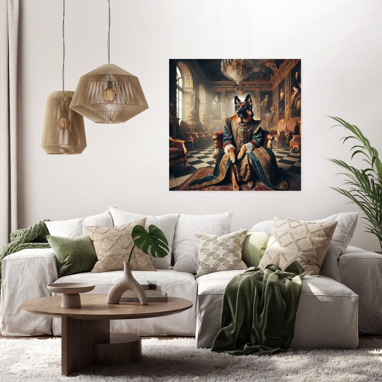 Baroque Royal Shepherd Throne Canvas