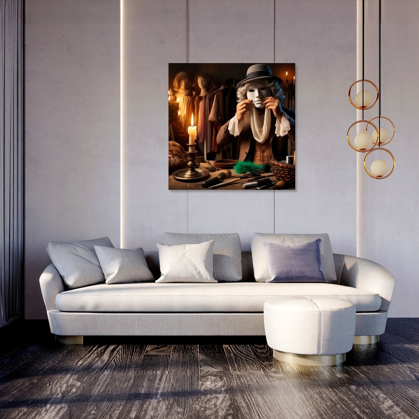 Unmasking Shadows Canvas