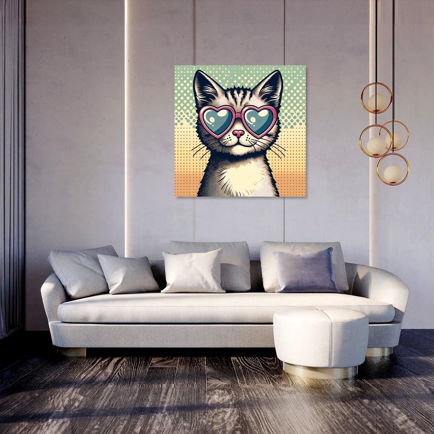 Cat Heart Canvas