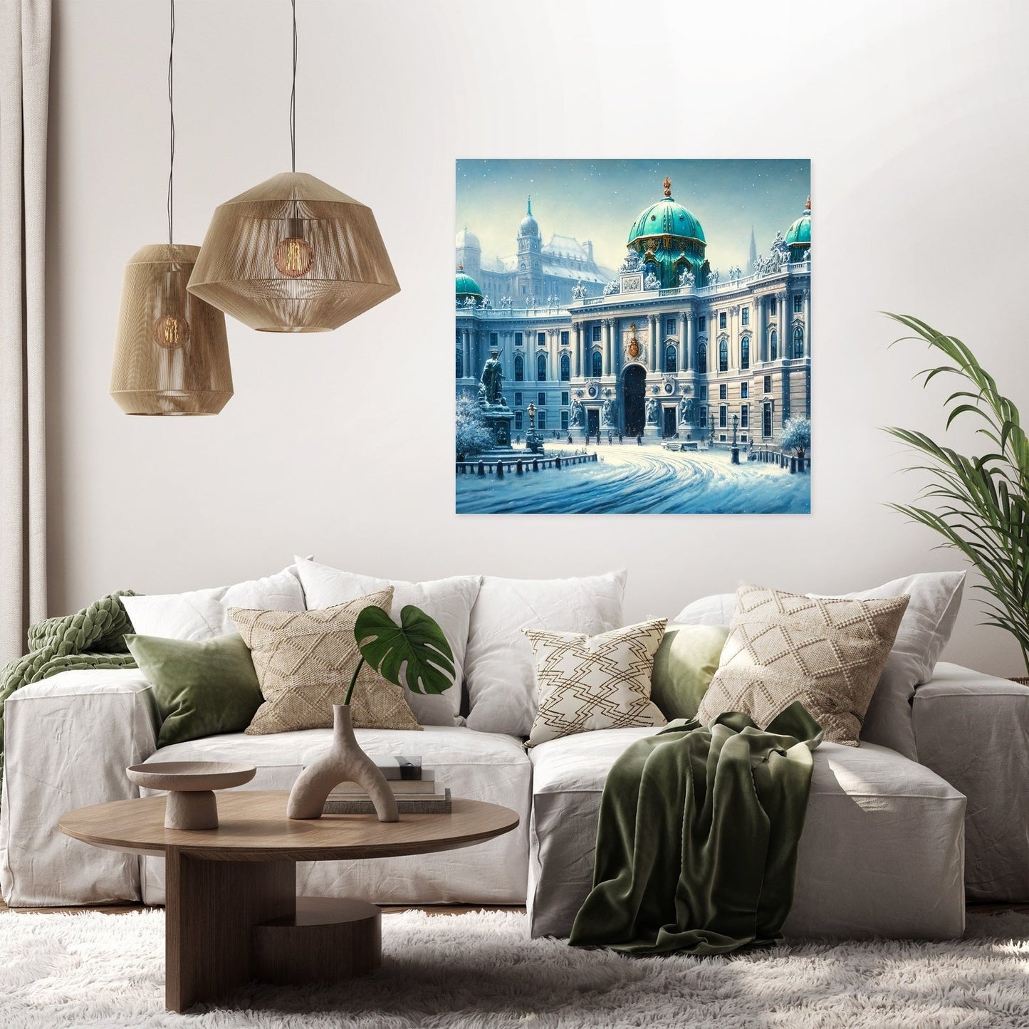 Vienna Winter at Hofburg Canvas