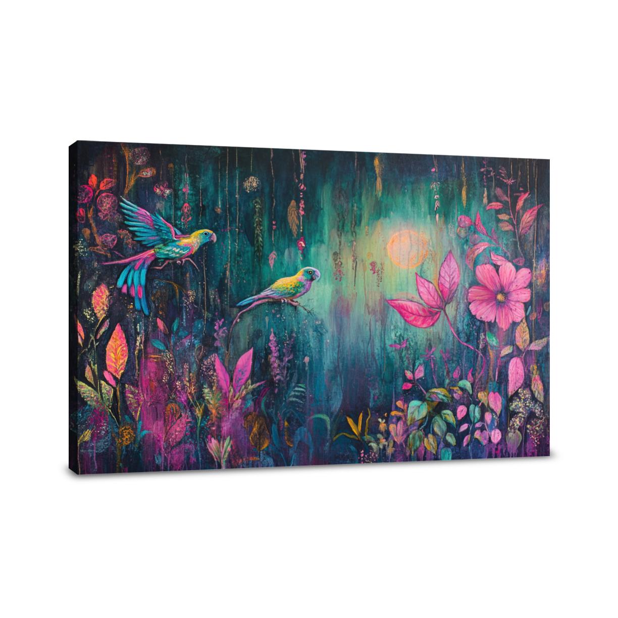 Neon Jungle Canvas