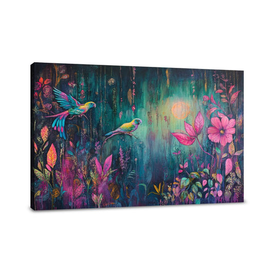 Neon Jungle Canvas
