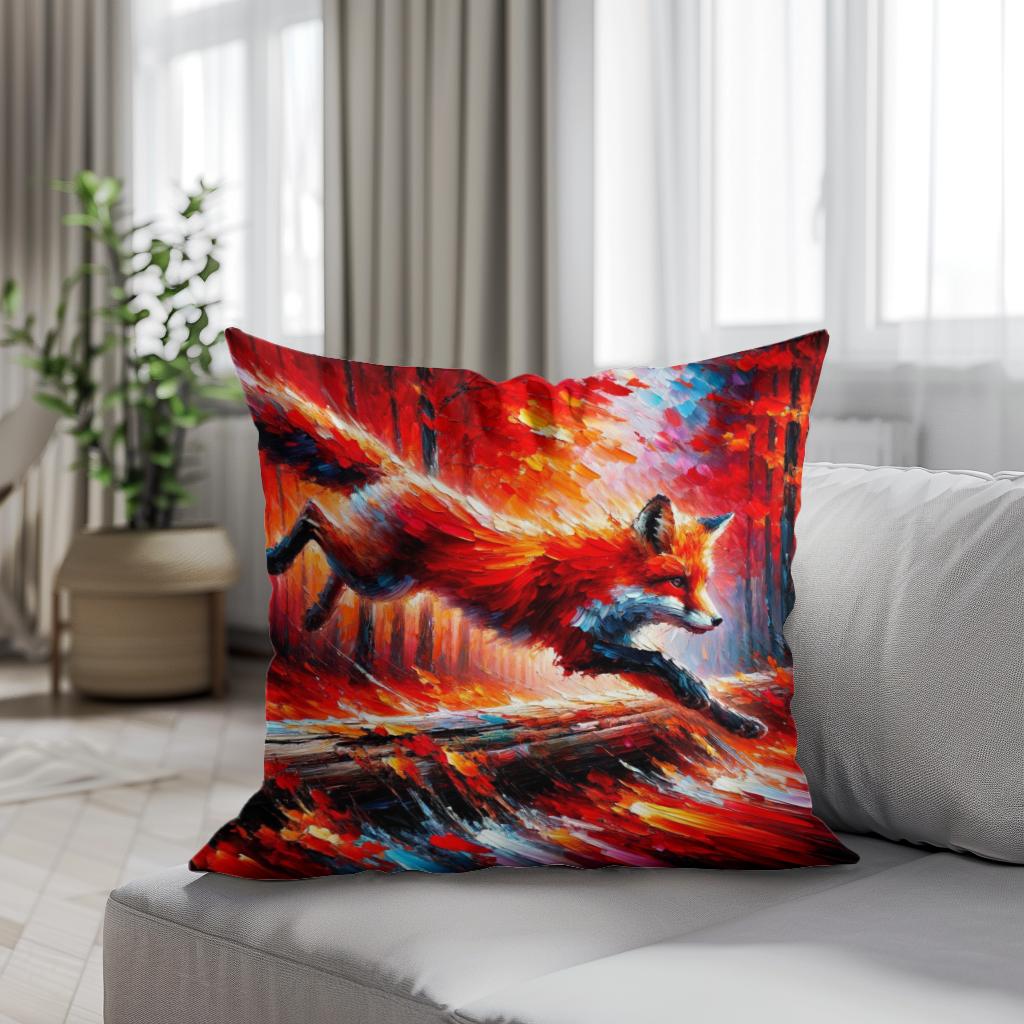 Autumn Leap Cotton Cushion